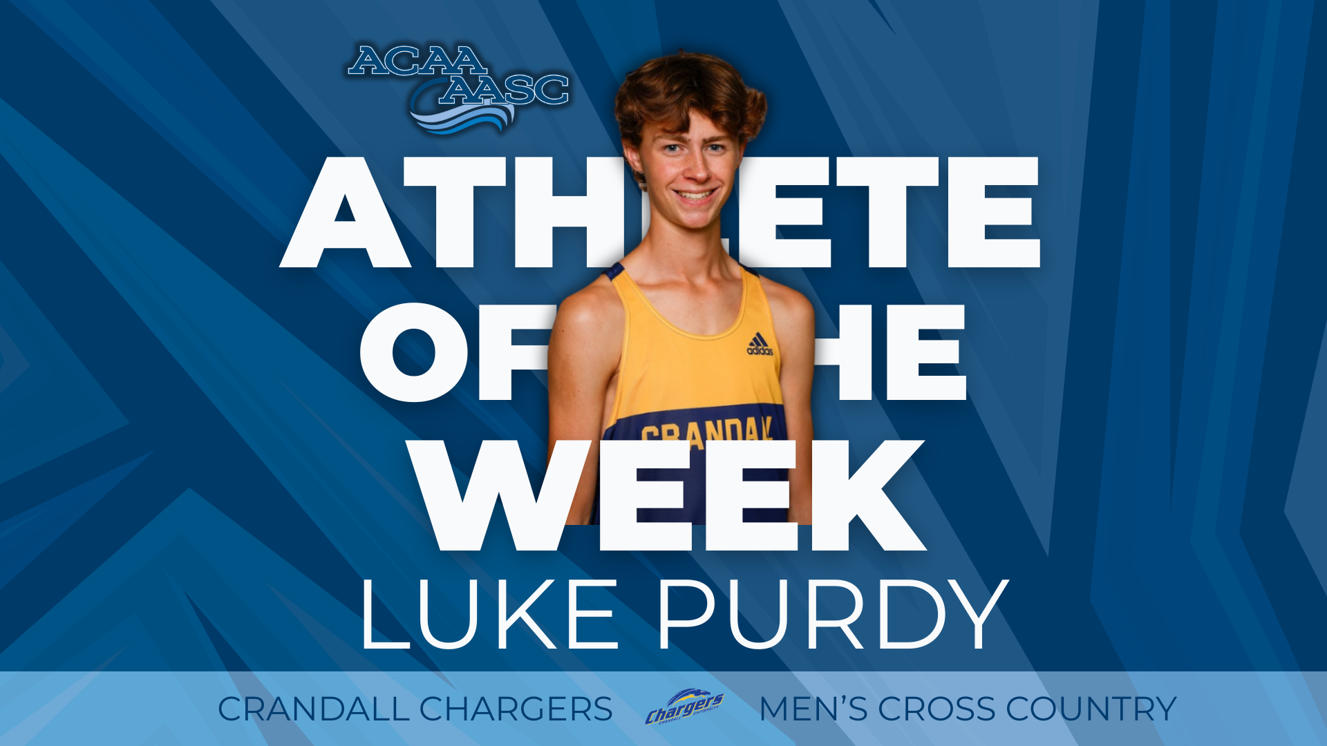 Luke Purdy, ACAA Athlete of the Week