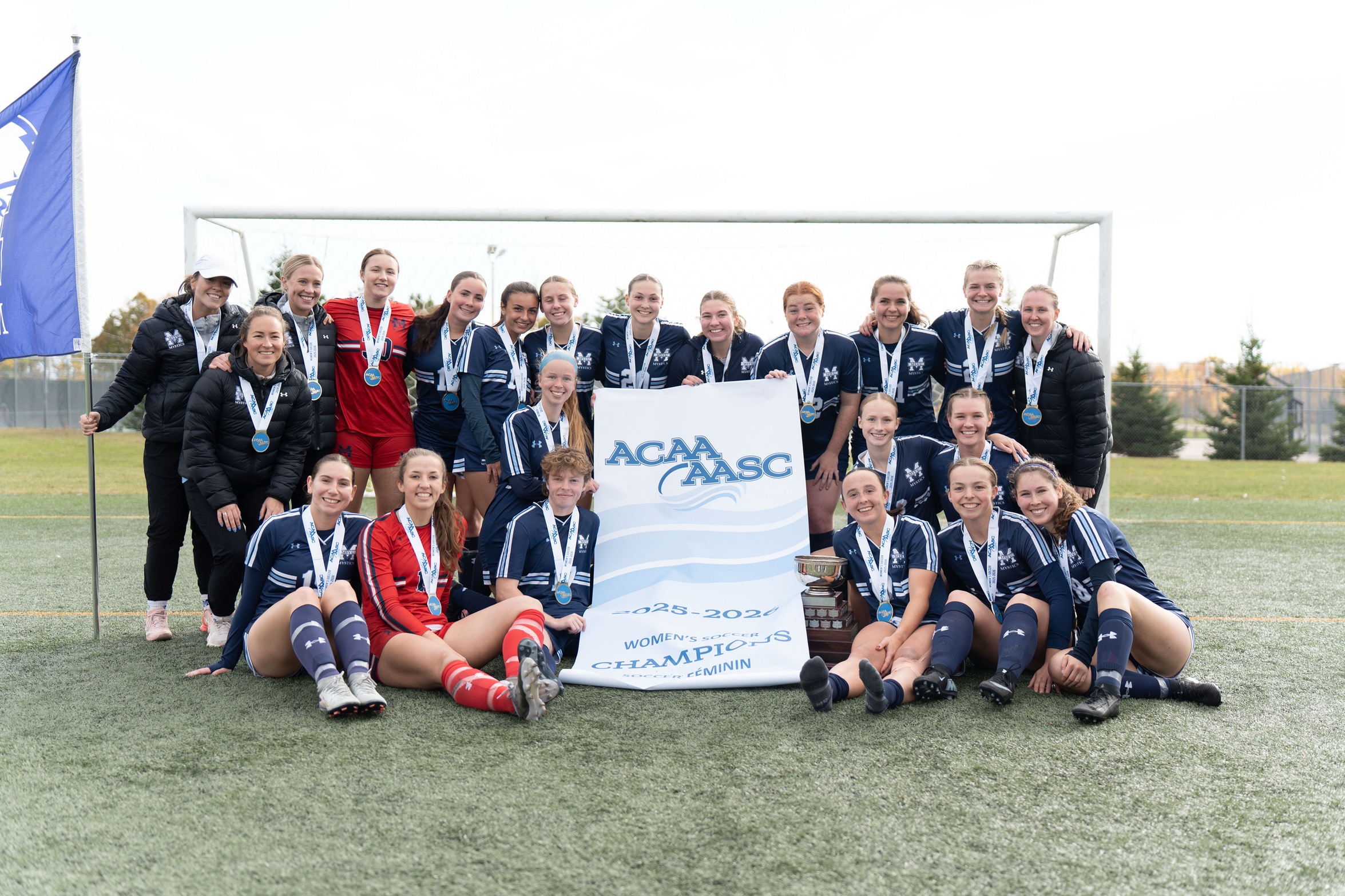 Mystics defend women&rsquo;s soccer championship with 3-1 win against Seawolves